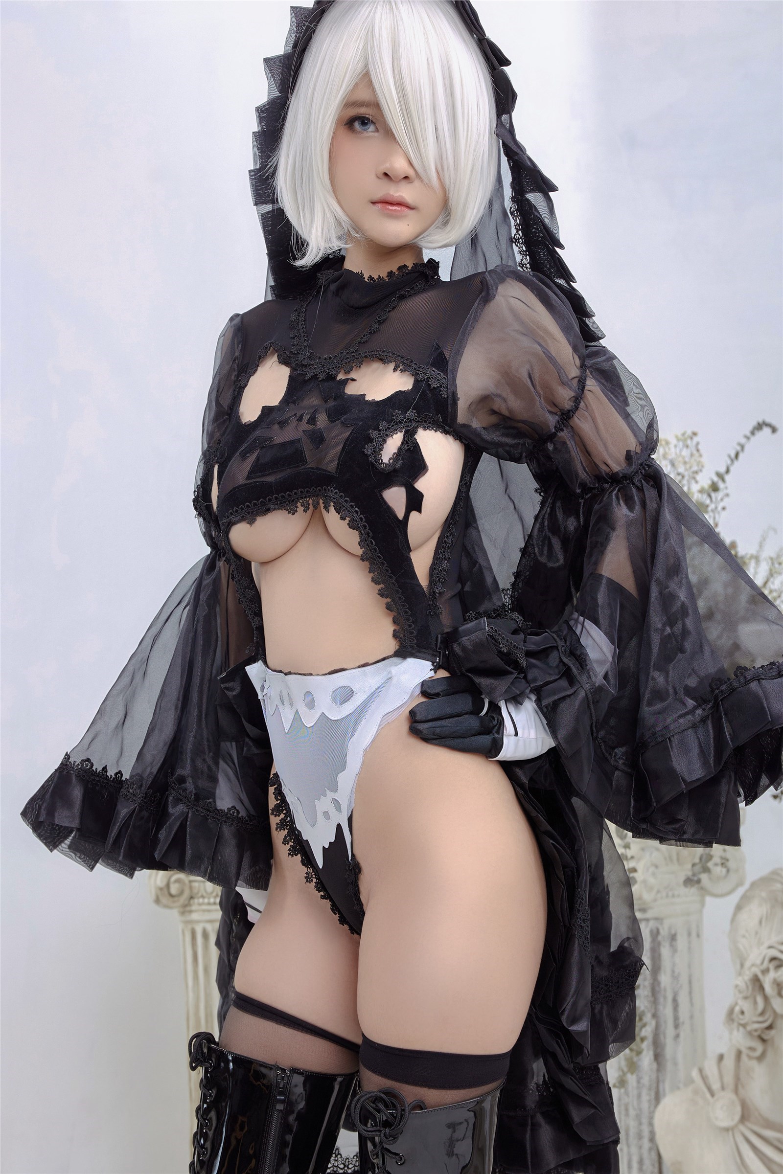 Foreign Coser Azami Azami - 2b Black Costume cos(15)